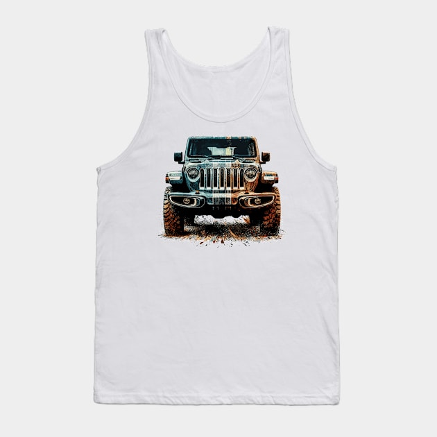 Jeep Gladiator Tank Top by Vehicles-Art